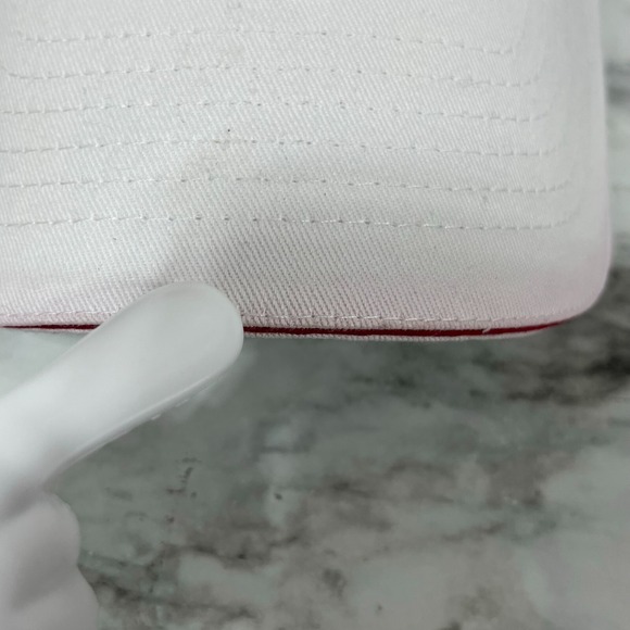 Disney Minnie Mouse Cap Women's One Size White Bow Tie Mom Baseball Adjustable - Picture 4 of 14